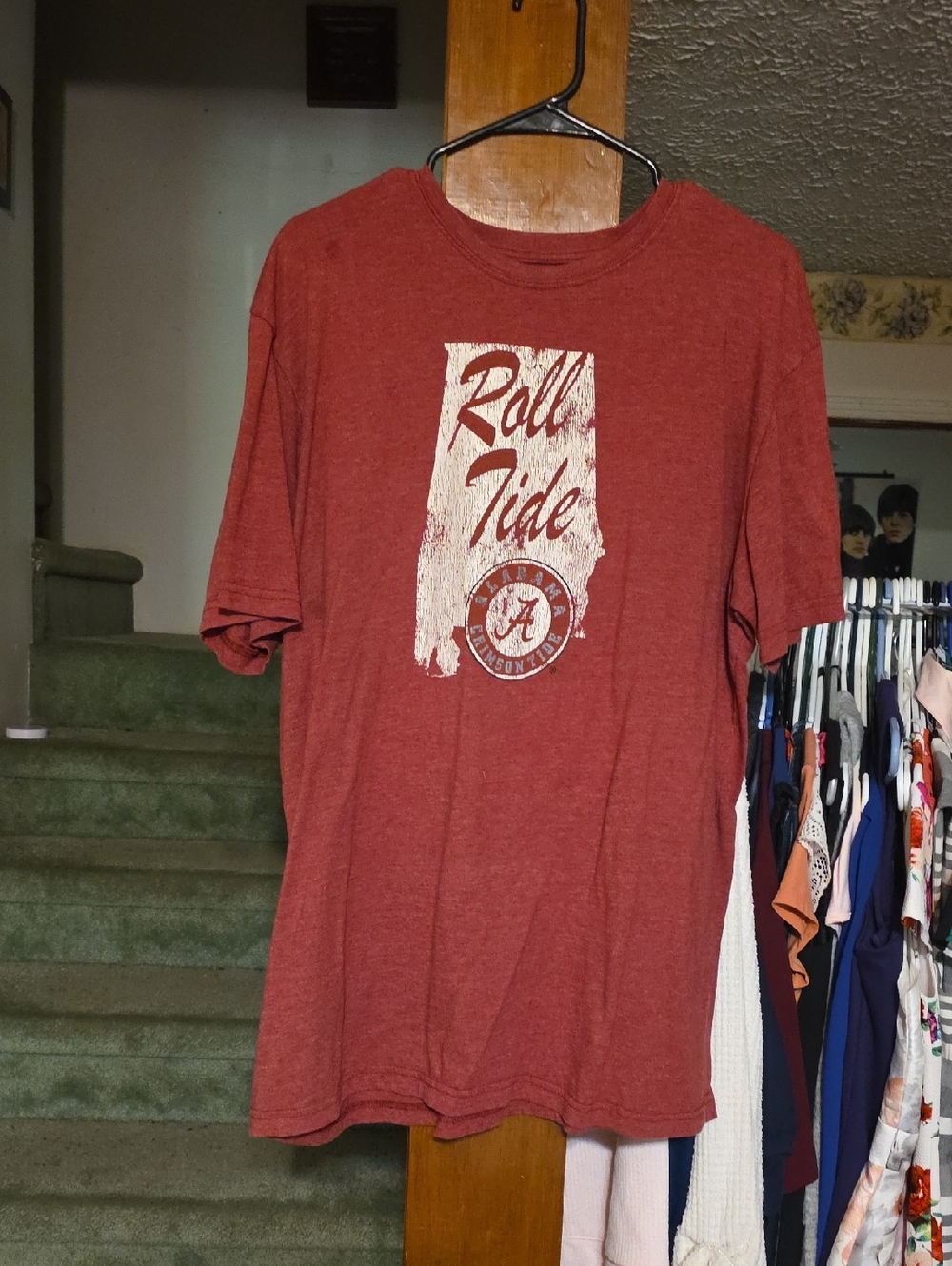 Alabama Roll Tide Short Sleeve Tee - Crimson Red